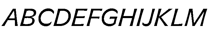 GTFlaireExtra RegularItalic Font UPPERCASE