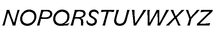 GTFlaireExtra RegularItalic Font UPPERCASE