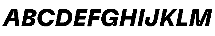 GTFlexa BdIt 2 Font UPPERCASE