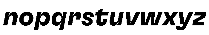 GTFlexa BdIt 2 Font LOWERCASE