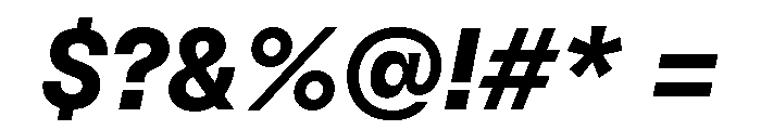 GTFlexa BdIt Font OTHER CHARS