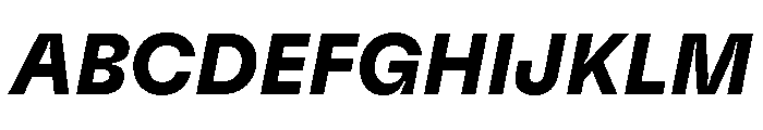 GTFlexa BdIt Font UPPERCASE