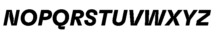 GTFlexa BdIt Font UPPERCASE