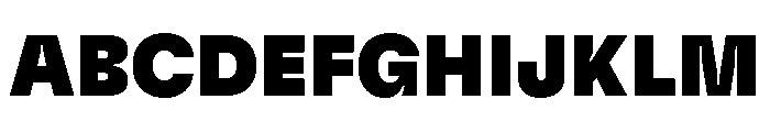 GTFlexa Bl Font UPPERCASE