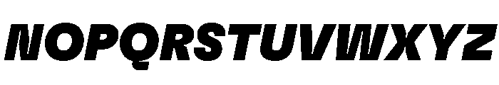 GTFlexa BlIt Font UPPERCASE