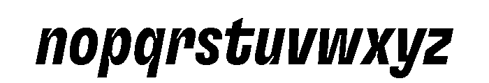 GTFlexa CmBdIt Font LOWERCASE