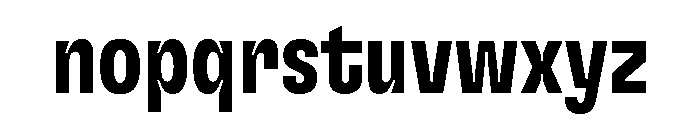 GTFlexa CmBd Font LOWERCASE