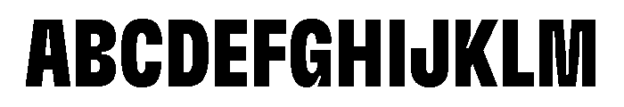 GTFlexa CmBl 2 Font UPPERCASE