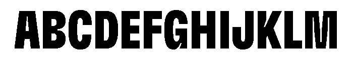 GTFlexa CmBl Font UPPERCASE