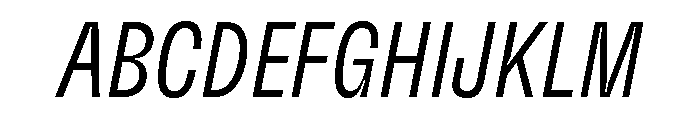 GTFlexa CmLtIt 2 Font UPPERCASE