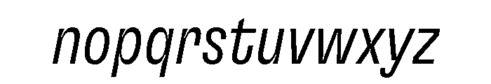 GTFlexa CmLtIt Font LOWERCASE