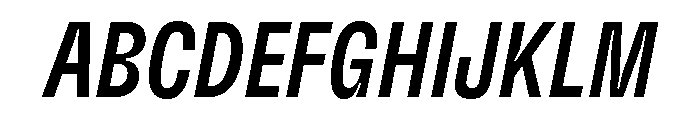 GTFlexa CmMdIt 2 Font UPPERCASE