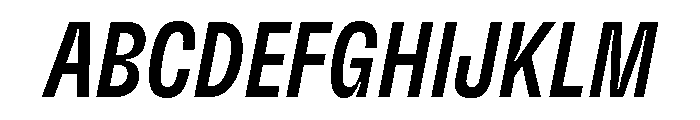 GTFlexa CmMdIt Font UPPERCASE