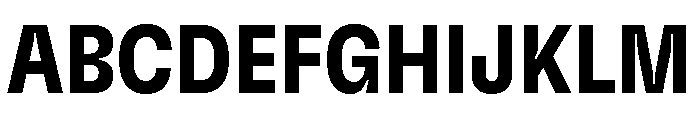 GTFlexa CnBd Font UPPERCASE