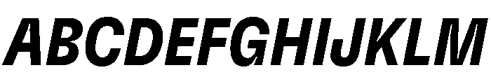 GTFlexa CnBdIt Font UPPERCASE