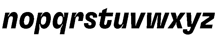 GTFlexa CnBdIt Font LOWERCASE