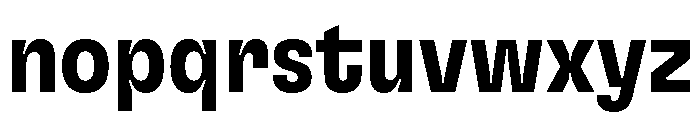GTFlexa CnBd Font LOWERCASE