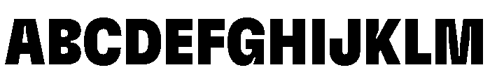 GTFlexa CnBl Font UPPERCASE