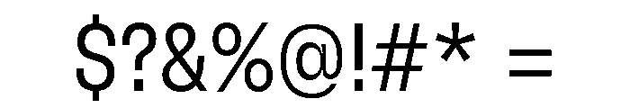 GTFlexa CnLt Font OTHER CHARS
