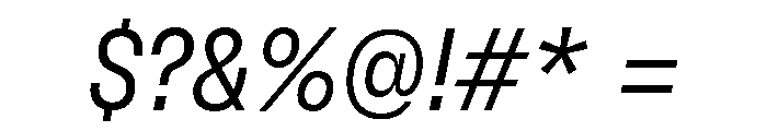 GTFlexa CnLtIt 2 Font OTHER CHARS