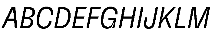 GTFlexa CnLtIt 2 Font UPPERCASE