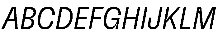 GTFlexa CnLtIt Font UPPERCASE