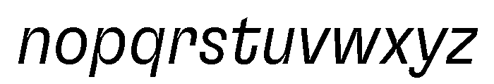 GTFlexa CnLtIt Font LOWERCASE