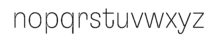 GTFlexa CnLz Font LOWERCASE