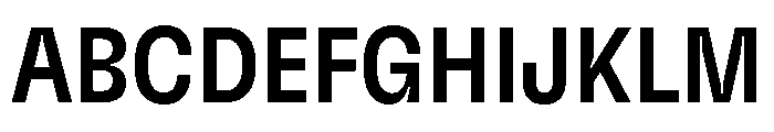 GTFlexa CnMd Font UPPERCASE