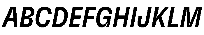GTFlexa CnMdIt 2 Font UPPERCASE