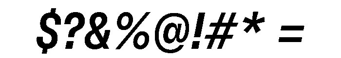 GTFlexa CnMdIt Font OTHER CHARS