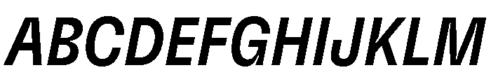 GTFlexa CnMdIt Font UPPERCASE