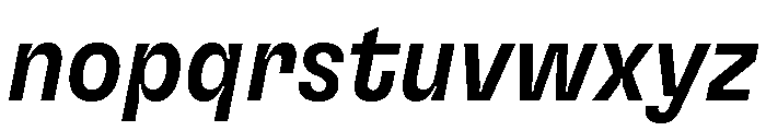 GTFlexa CnMdIt Font LOWERCASE