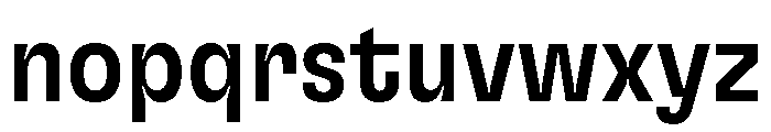 GTFlexa CnMd Font LOWERCASE
