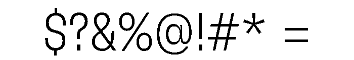 GTFlexa CnTh Font OTHER CHARS