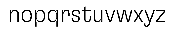 GTFlexa CnTh Font LOWERCASE