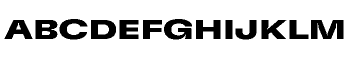 GTFlexa ExpBd Font UPPERCASE