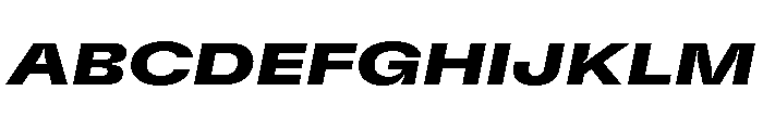 GTFlexa ExpBdIt Font UPPERCASE