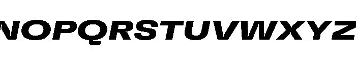 GTFlexa ExpBdIt Font UPPERCASE
