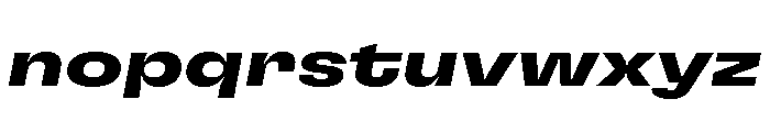 GTFlexa ExpBdIt Font LOWERCASE