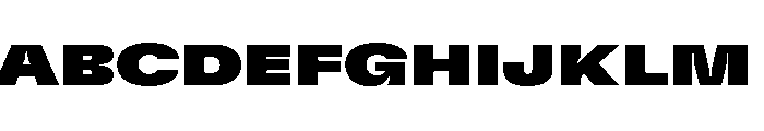 GTFlexa ExpBl Font UPPERCASE