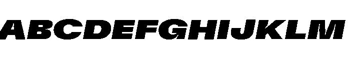 GTFlexa ExpBlIt Font UPPERCASE