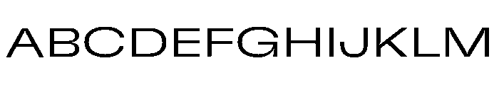 GTFlexa ExpLt 2 Font UPPERCASE