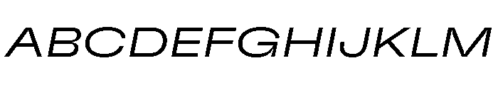 GTFlexa ExpLtIt 2 Font UPPERCASE