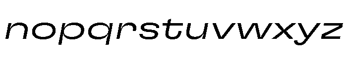 GTFlexa ExpLtIt 2 Font LOWERCASE