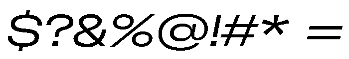 GTFlexa ExpLtIt Font OTHER CHARS