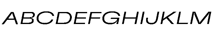 GTFlexa ExpLtIt Font UPPERCASE