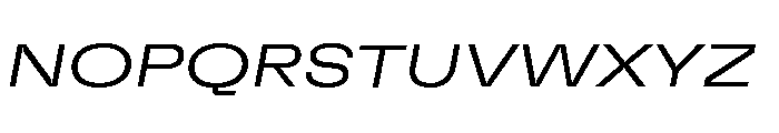 GTFlexa ExpLtIt Font UPPERCASE