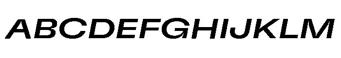 GTFlexa ExpMdIt 2 Font UPPERCASE