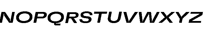 GTFlexa ExpMdIt 2 Font UPPERCASE